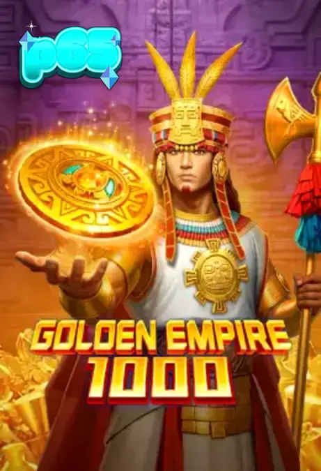 Golden Empire 1000 slot machine interface na may temang Mayan at gintong mga simbolo.
